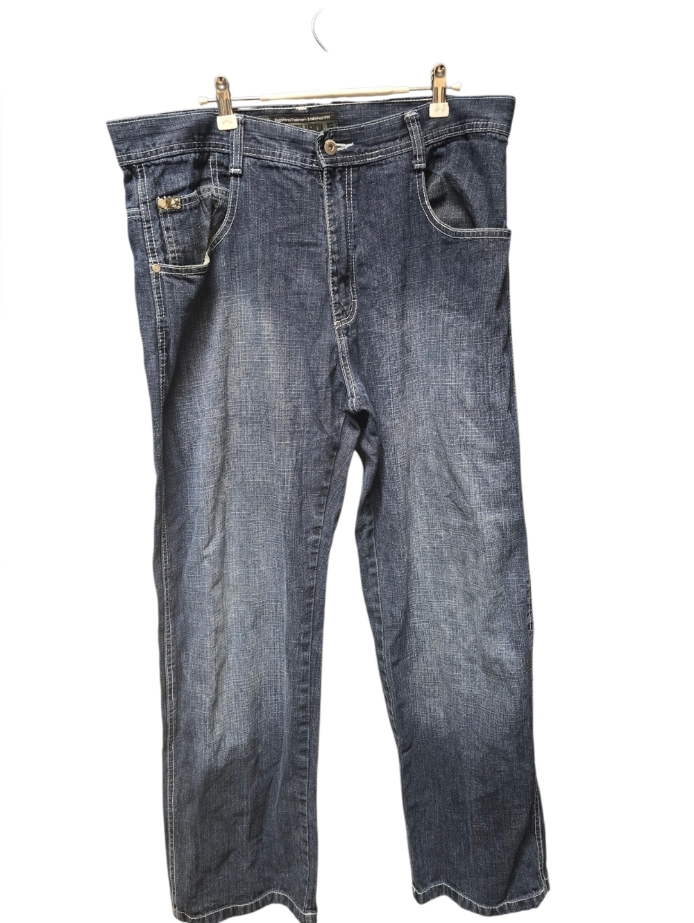 Southpole 4180 Jeans Mens Sz.38 Baggy Wide Leg Blue Denim Y2K Skater Hip Hop VTG